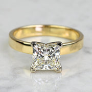 2.00 CT Princess Cut Lab Grown Diamond Engagement Ring Mapple Gems